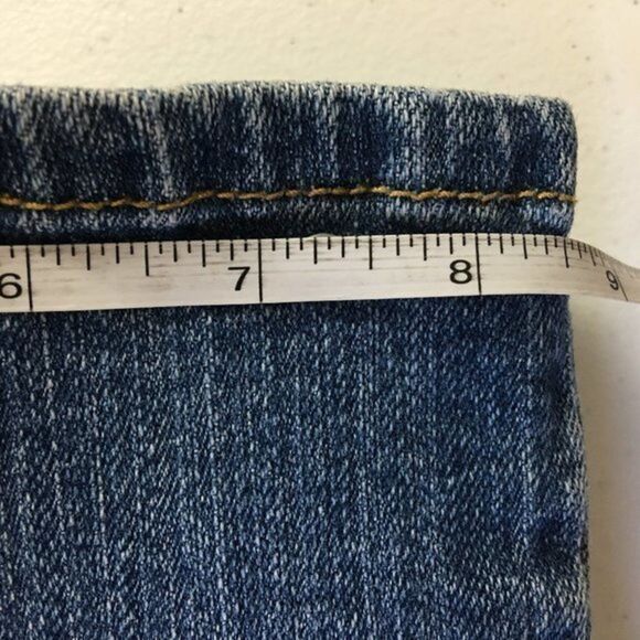 Revolt Jeans Women’s Size 9 Juniors Hand Painted Denim Flowers Measures 28x30.5 - Picture 15 of 16